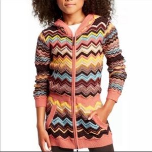 Missoni Target 20th Anniversary Collection Chevron Zip Up Hoodie Jacket Medium M